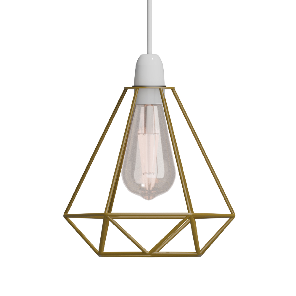 Contemporary Optional Diamond Wire Cage for Ceiling Pendant Light~3205 - Vintagelite