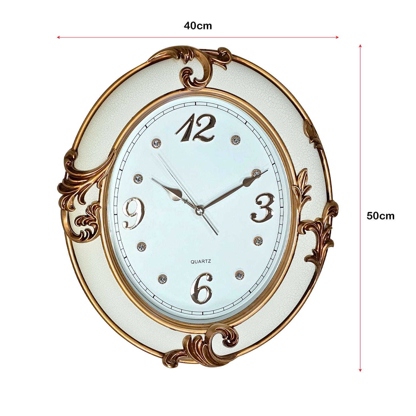Oval Shape Wall Clock