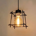 Geometric Style Metal Cage Lampshade Ceiling Pendant Light - Application image