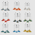 Vintage Unique Adjustable 5-Arm Pendant Light | E27 | with shades~2219 - Vintagelite