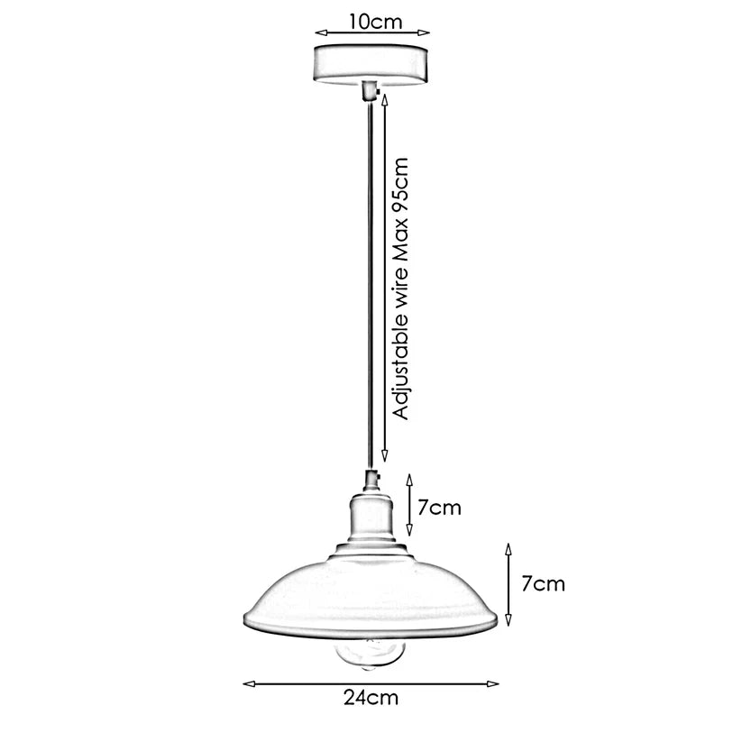 Vintage Ceiling Pendant Light Brushed Brass ~3966