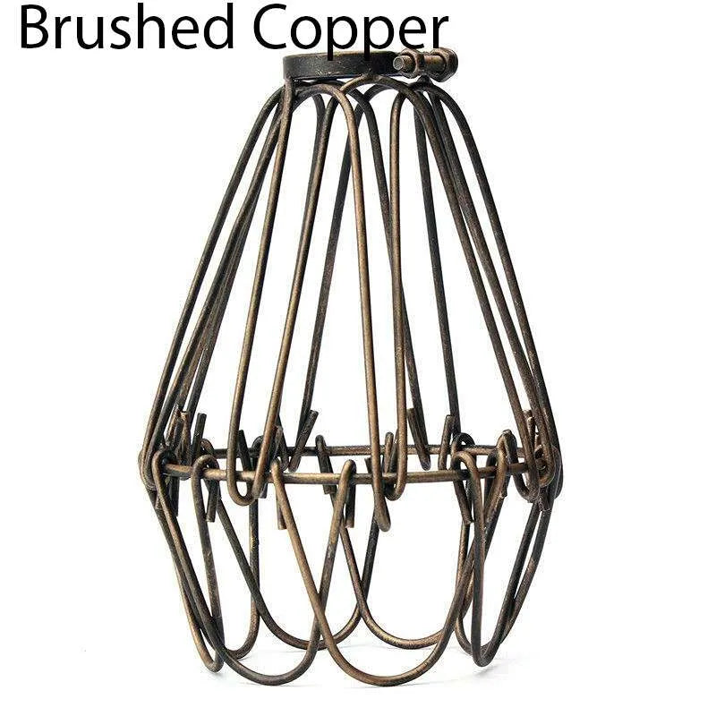 Water Lily Shape Easy Fit Pendant Light Shade Metal Wire Cage~3223