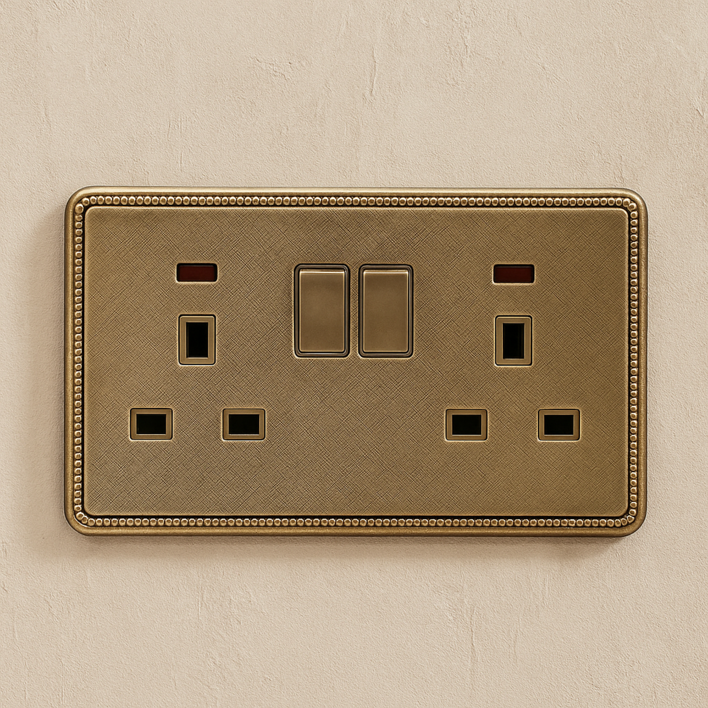 Screwless Textured Gold Light Modern Switches & Socket~3929