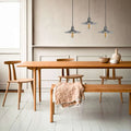 3 way metal shade hanging lamp -Application image