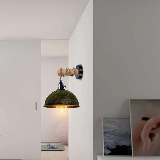 Modern Wall Lamp With Dome Shade For Bedroom Bedside Lights-Application image