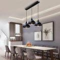 black ceiling lights