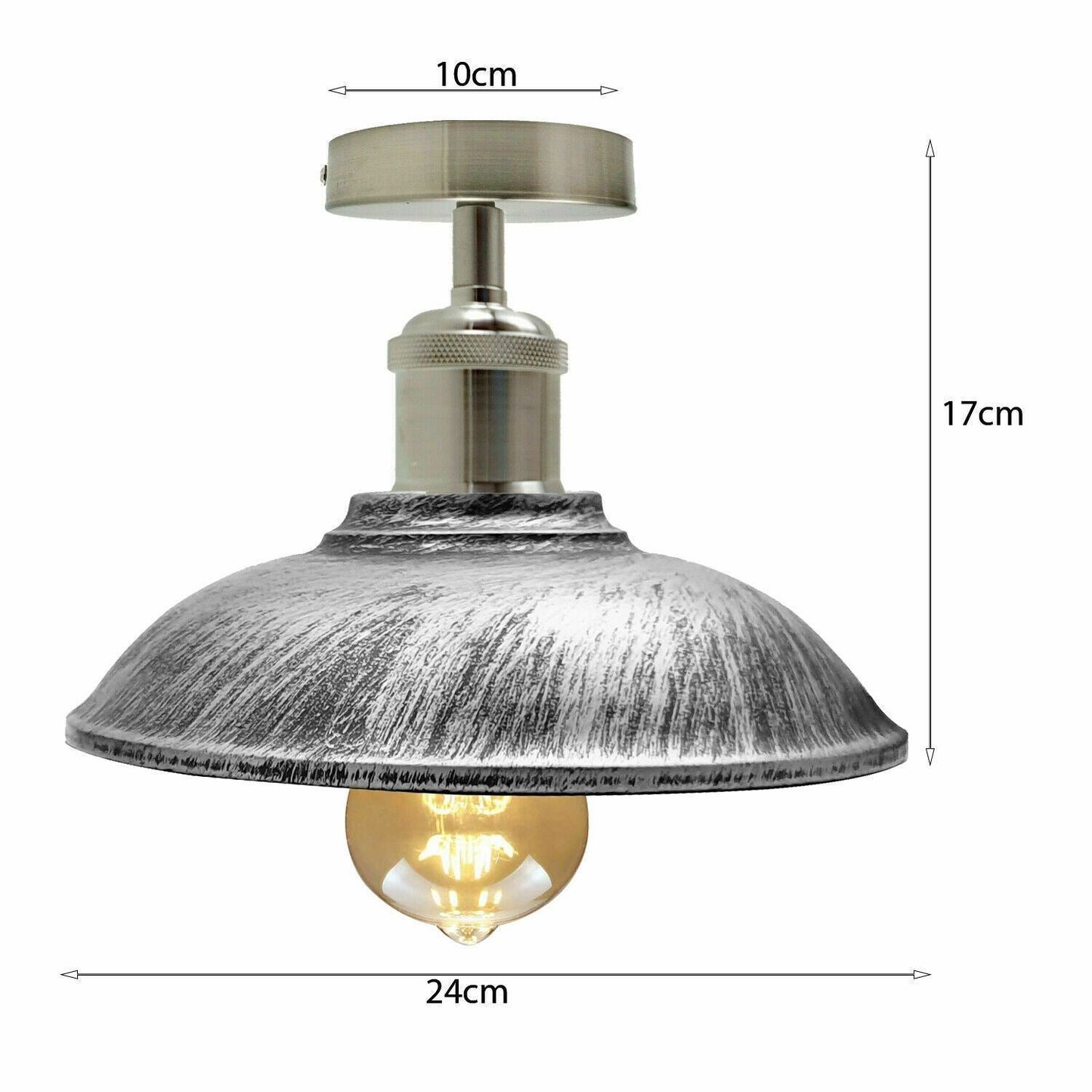 brushed silver ceiling light sie image
