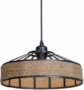 Hemp Rope Ceiling Lamp Shade | Rustic Light ~4034