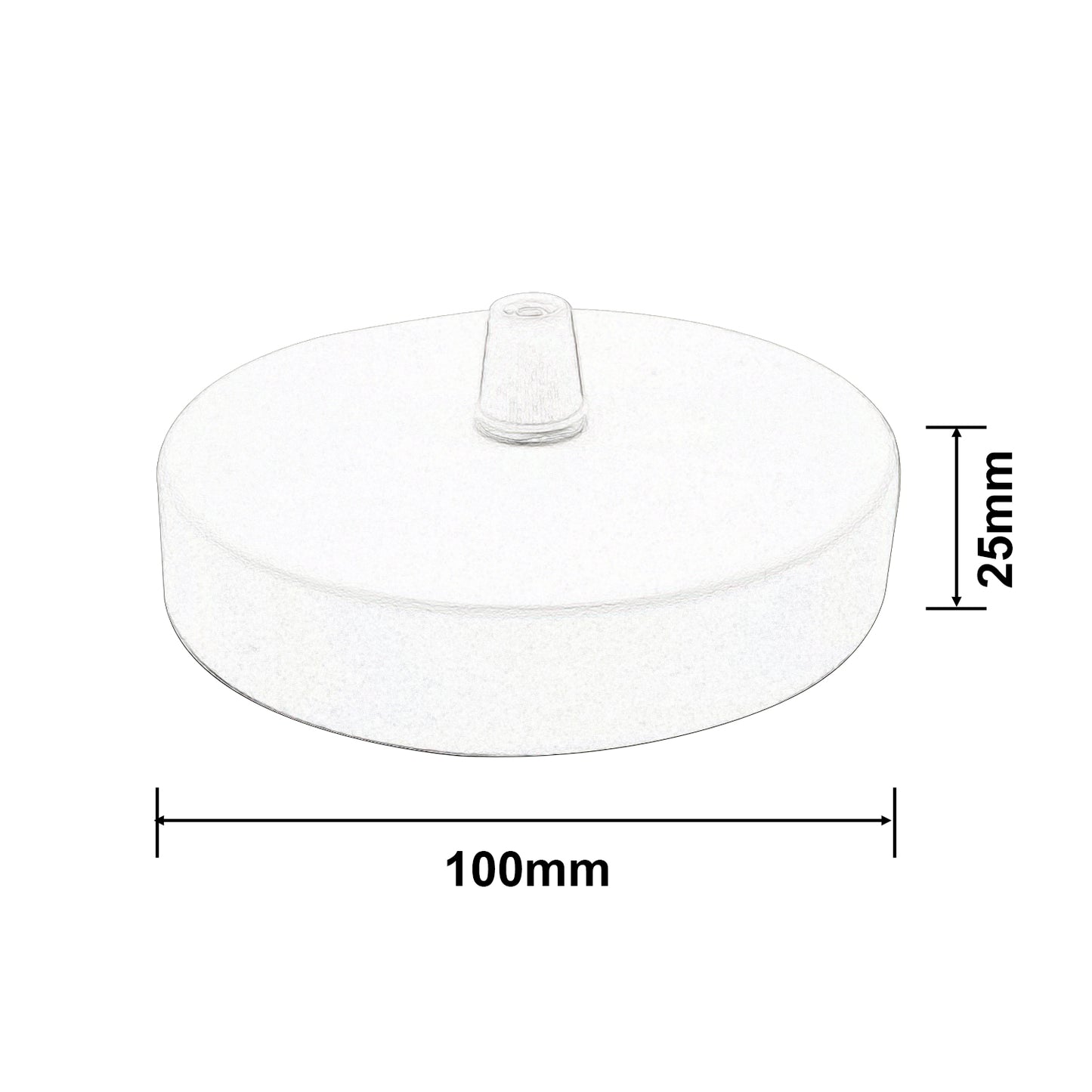 modern ceiling rose size