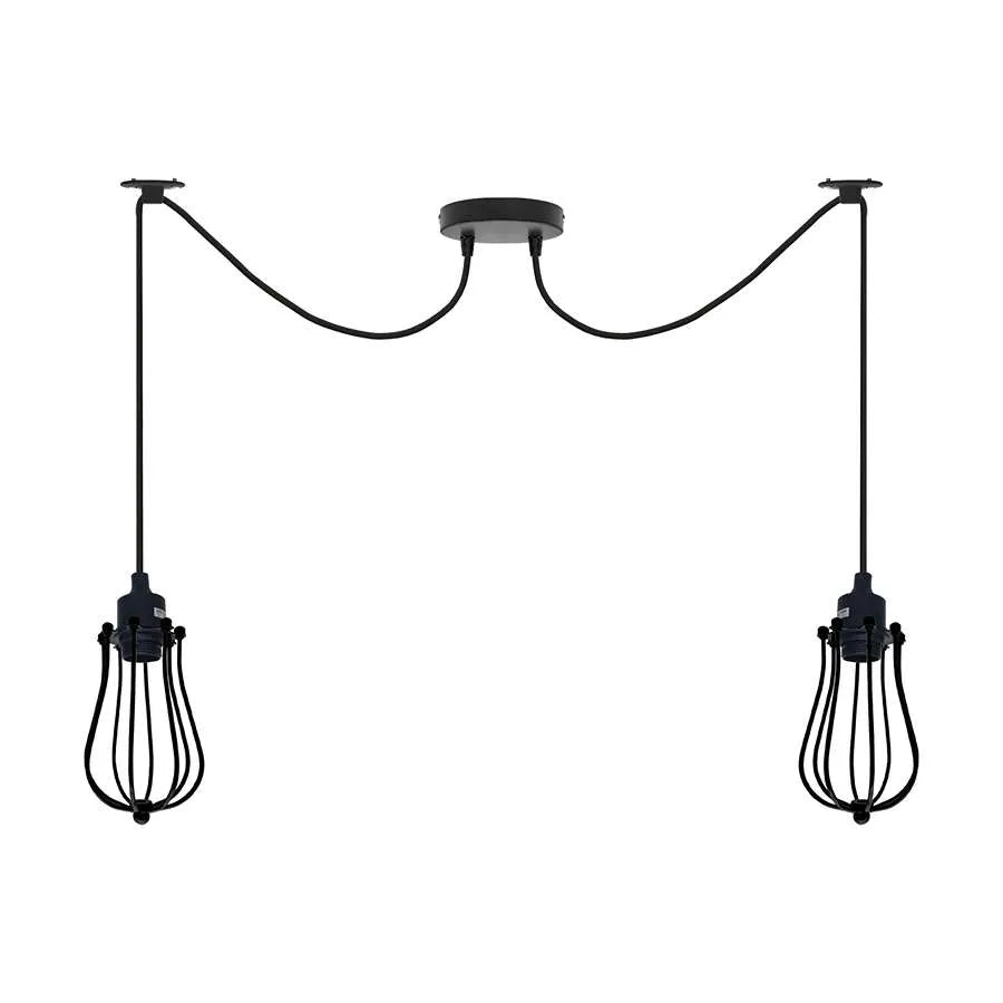 1/2/6 Head Cage Swag Spider Hanging Ceiling Pendant light