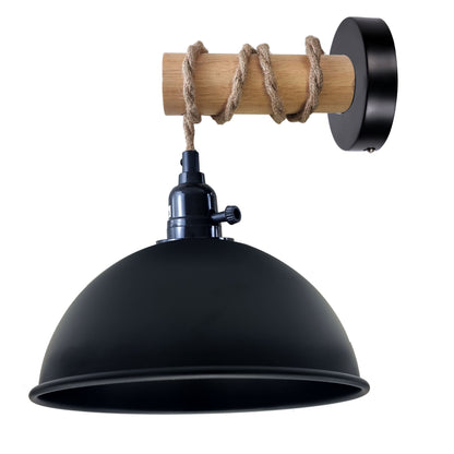 Modern Wall Lamp With Dome Shade For Bedroom Bedside Lights