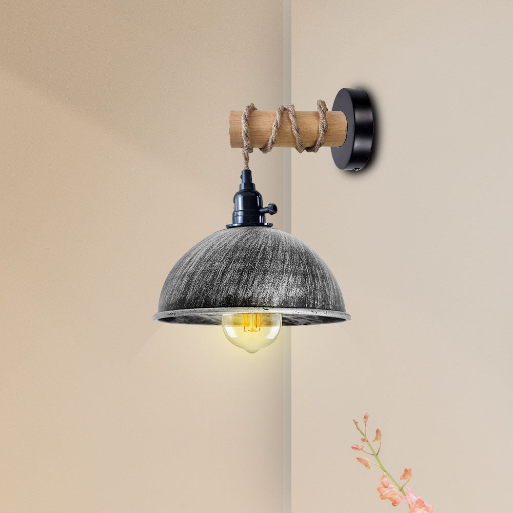 Modern Wall Lamp With Dome Shade For Bedroom Bedside Lights-Application image