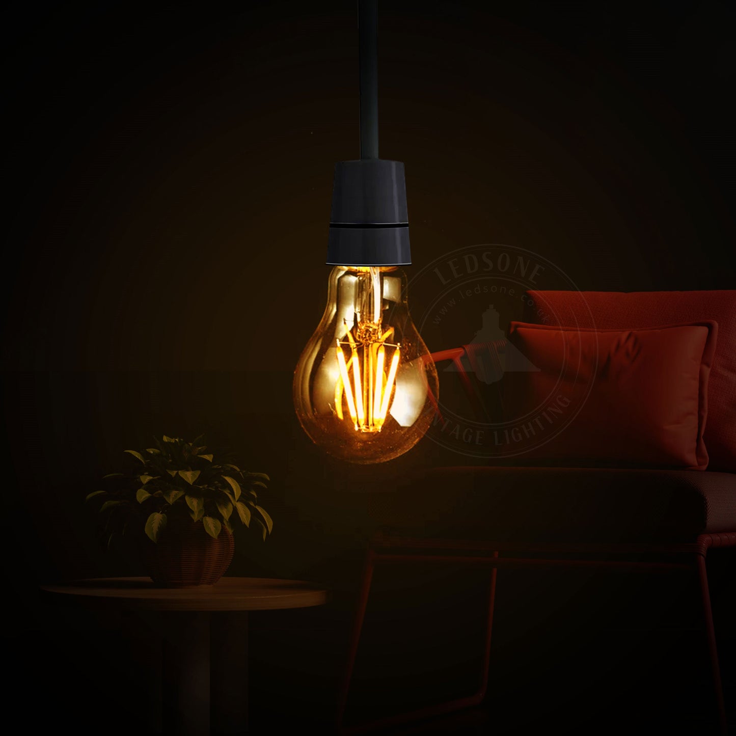 A60 E27 4W Dimmable LED Vintage Classic Light Bulb~3005