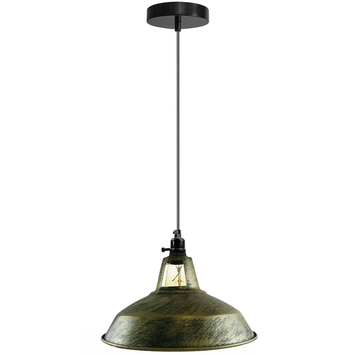 Rotary Vintage Industrial Metal Ceiling Switch Pendant Light~2131