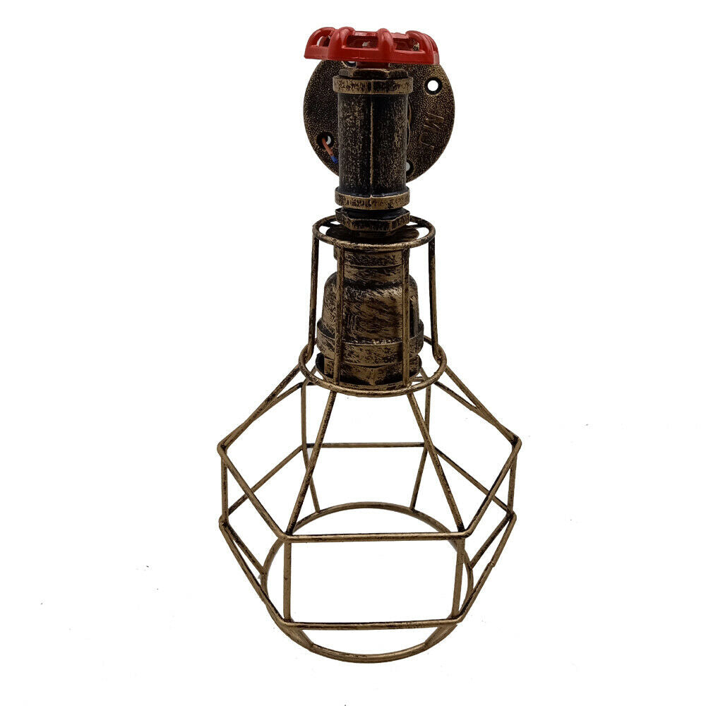 Unique Industrial Lamp Retro Metal Water Pipe Wall light
