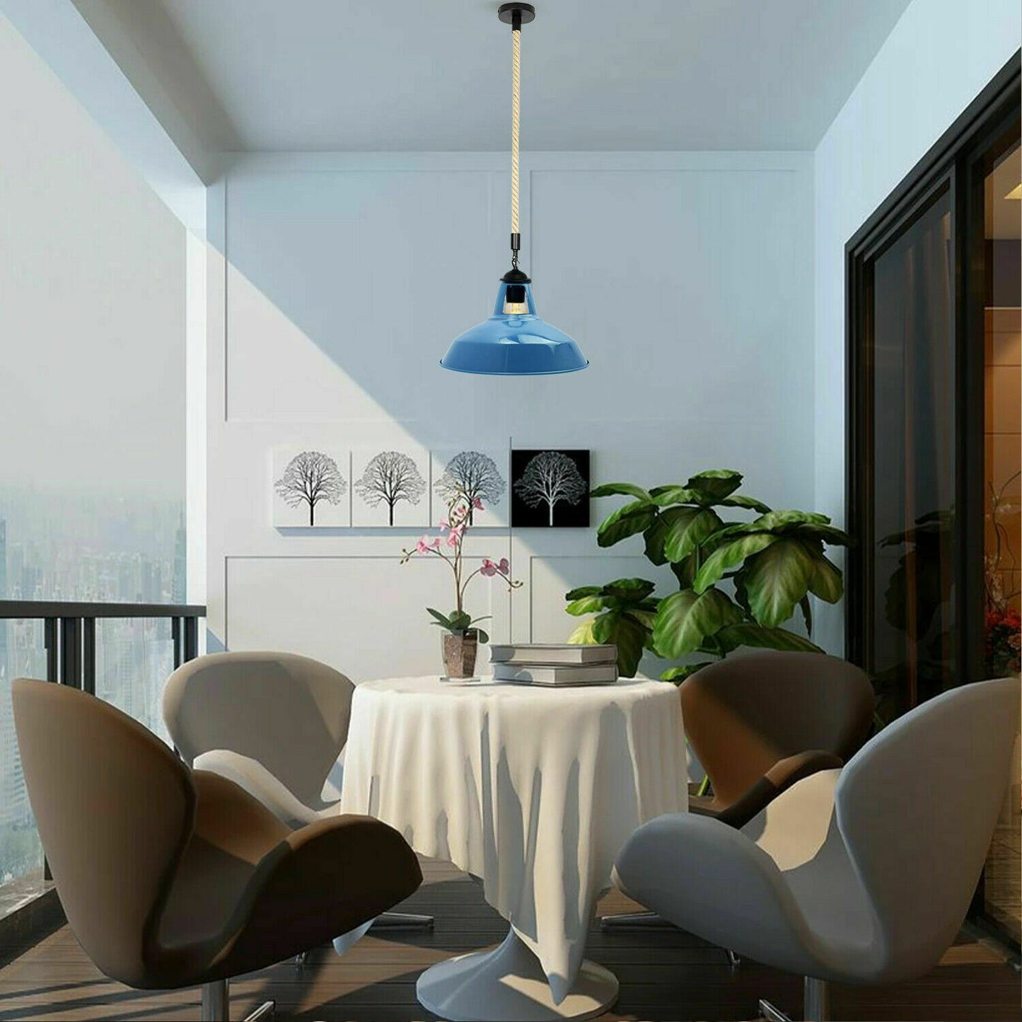 Industrial Vintage Metal Shade Chandelier Retro Ceiling Lamp Shade Pendant Light