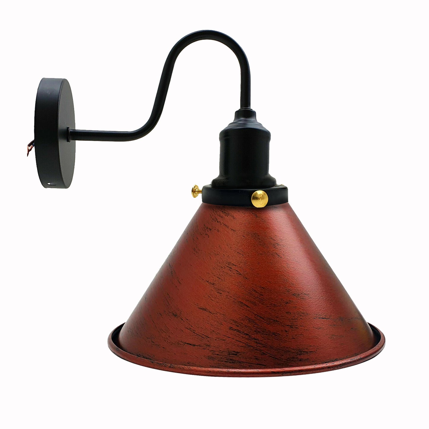 Retro Industrial Swan Neck Cone Shape Wall Sconce Light~2162