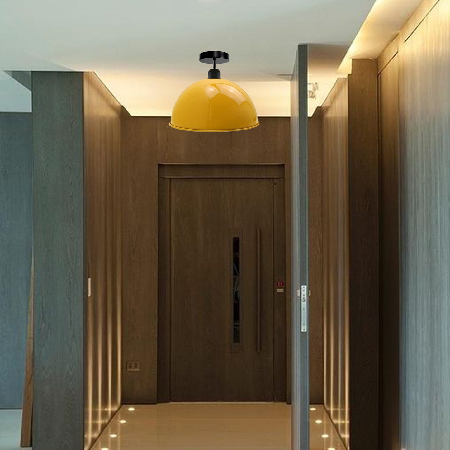 Retro Industrial vintage style Dome Shade ceiling light Yellow~2190