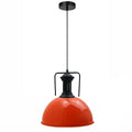 Metal Shade Lamp Retro Loft Style Ceiling Pendant Light Orange~2340 - Vintagelite