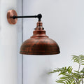 Vintage Rustic Red Brushed metal Wall Light Fixture with Adjustable Holder Indoor Wall Lamp-Application image