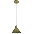 Modern Industrial Retro Ceiling Lampshade Pendant Light Rustic Shade Chandelier UK Brushed Brass~2501 - Vintagelite