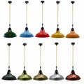 Vintage Hemp Rope Various Colour Shade Barn Slot Pendant Light