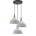 3 Way Vintage Industrial Metal Lampshade Modern Hanging Retro Ceiling Pendant Lights White~2580 - Vintagelite