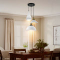 Modern 3 Head Metal Hanging Light Shade Ceiling Pendant Light White~2572