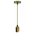 Vintage E27 Base Suspension Pendant Yellow Brass Lamp Holder