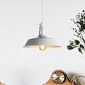 White Modern Metal Plated Lampshade Ceiling Pendant Lighting-Application Image