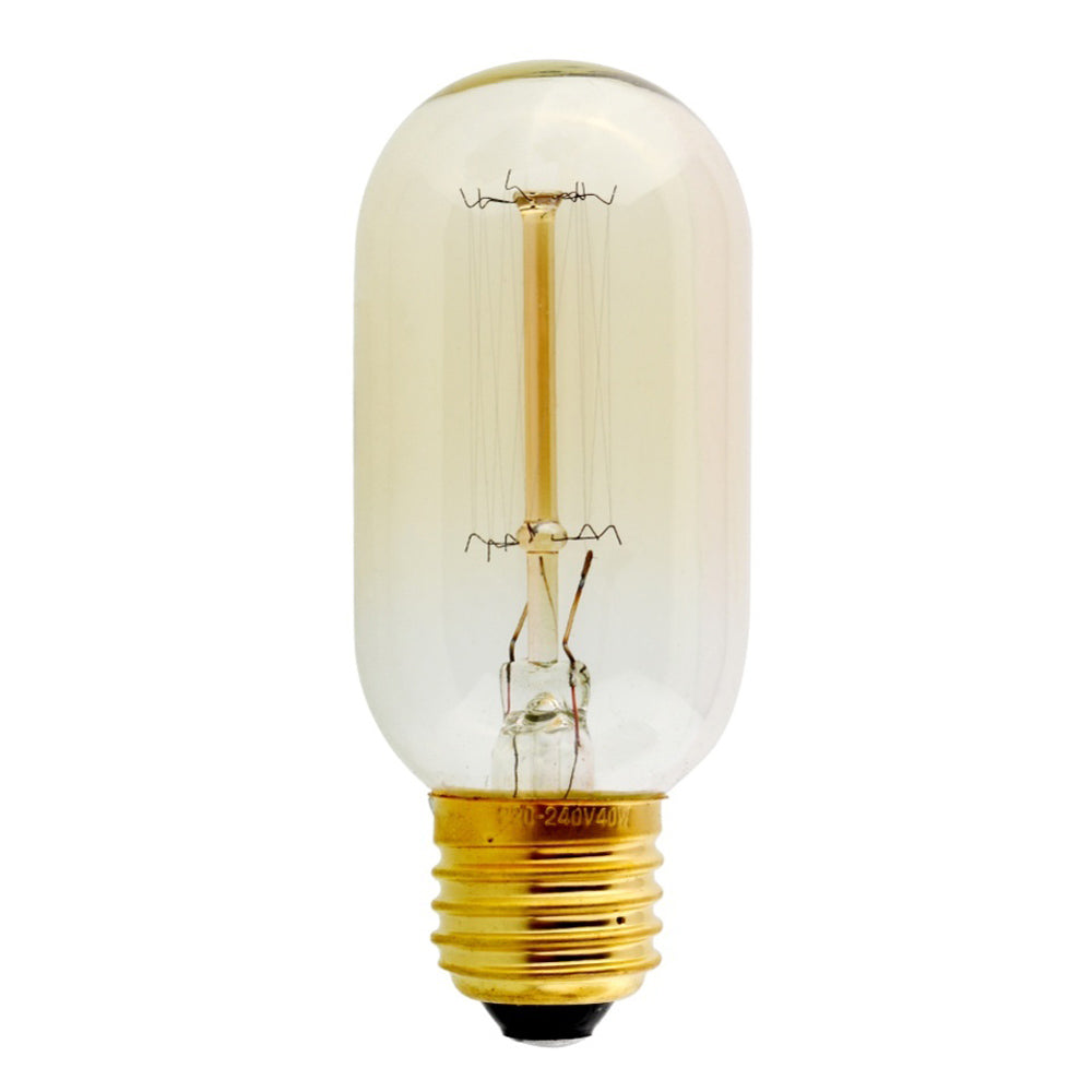 Dimmable T45 E27 60W Industrial Vintage Filament Bulb - Vintagelite