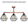 Industrial Vintage Ceiling Lights Metal Pipe Retro Loft Pendant Lamps~1862 - Vintagelite