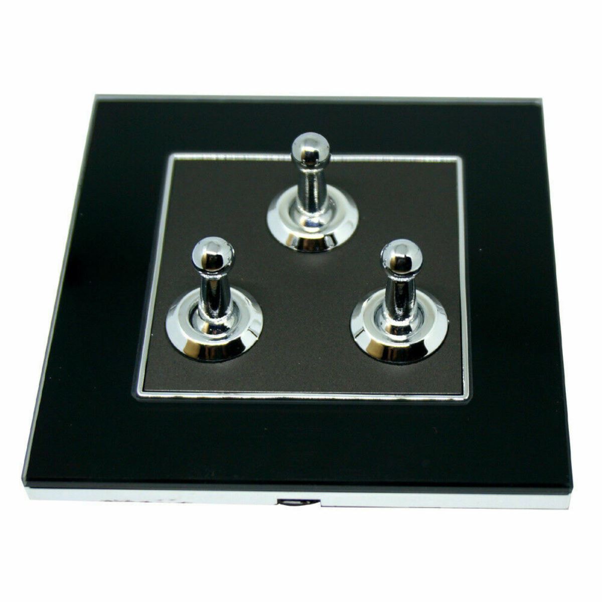 3 Gang Switch Wall Light Toggle Screw less - Vintagelite