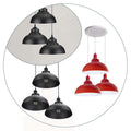 Vintage Retro Style Dome Shade Cluster Pendant Light Fixture