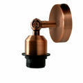 Vintage Industrial Adjustable Indoor Copper Wall Sconce Holder Flush Mount