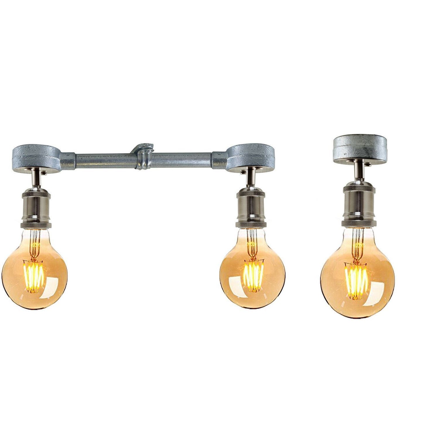 Industrial Galvanized Pipe Ceiling Light ~2125