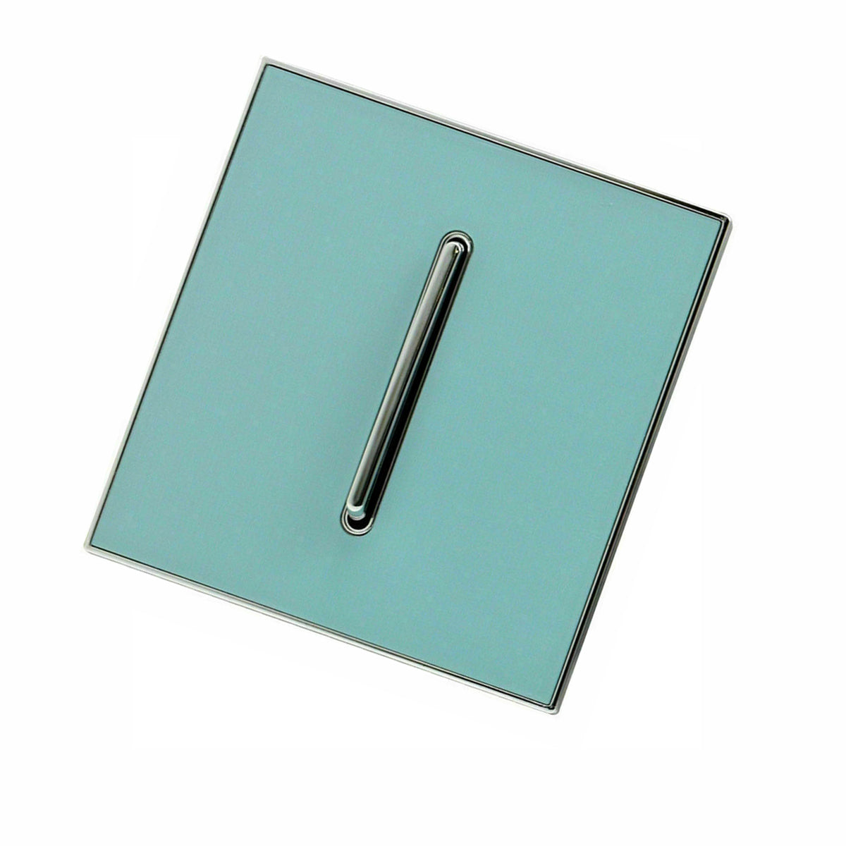 Blue Glossy 1 Gang Screw less Wall Light Switch - Vintagelite