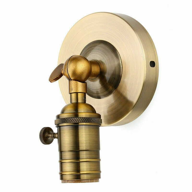 Brass Vintage Sconce E27 Industrial Edison Wall Loft Retro Lamp Bulb Holder - Vintagelite
