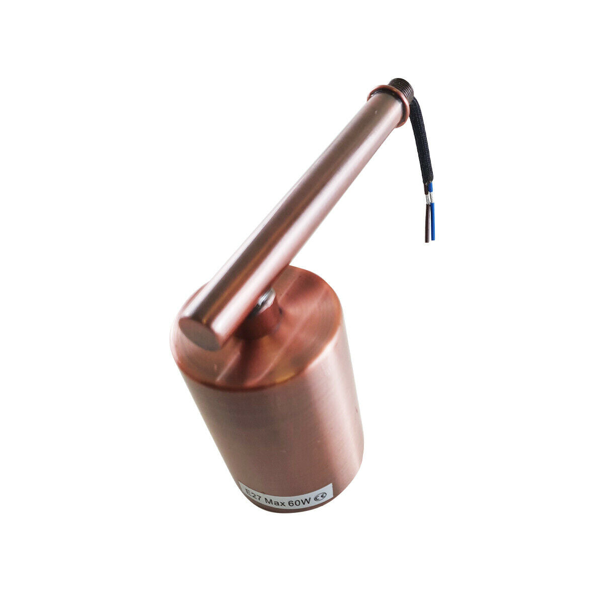 Vintage Charm-Copper Retro Metal Wall Sconce with E27 Lamp Holder