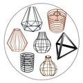 Modern Metal Ceiling Chandelier Hanging Loft Cage Pendant Lamp