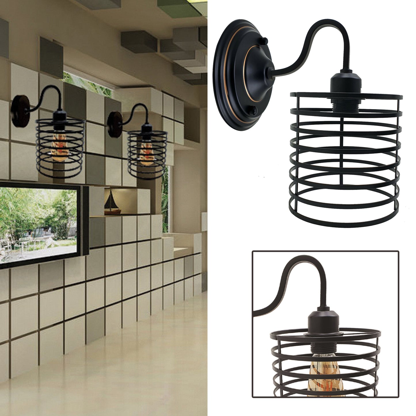 Edison Wall Lights Vintage Industrial Sconce Light - Vintagelite