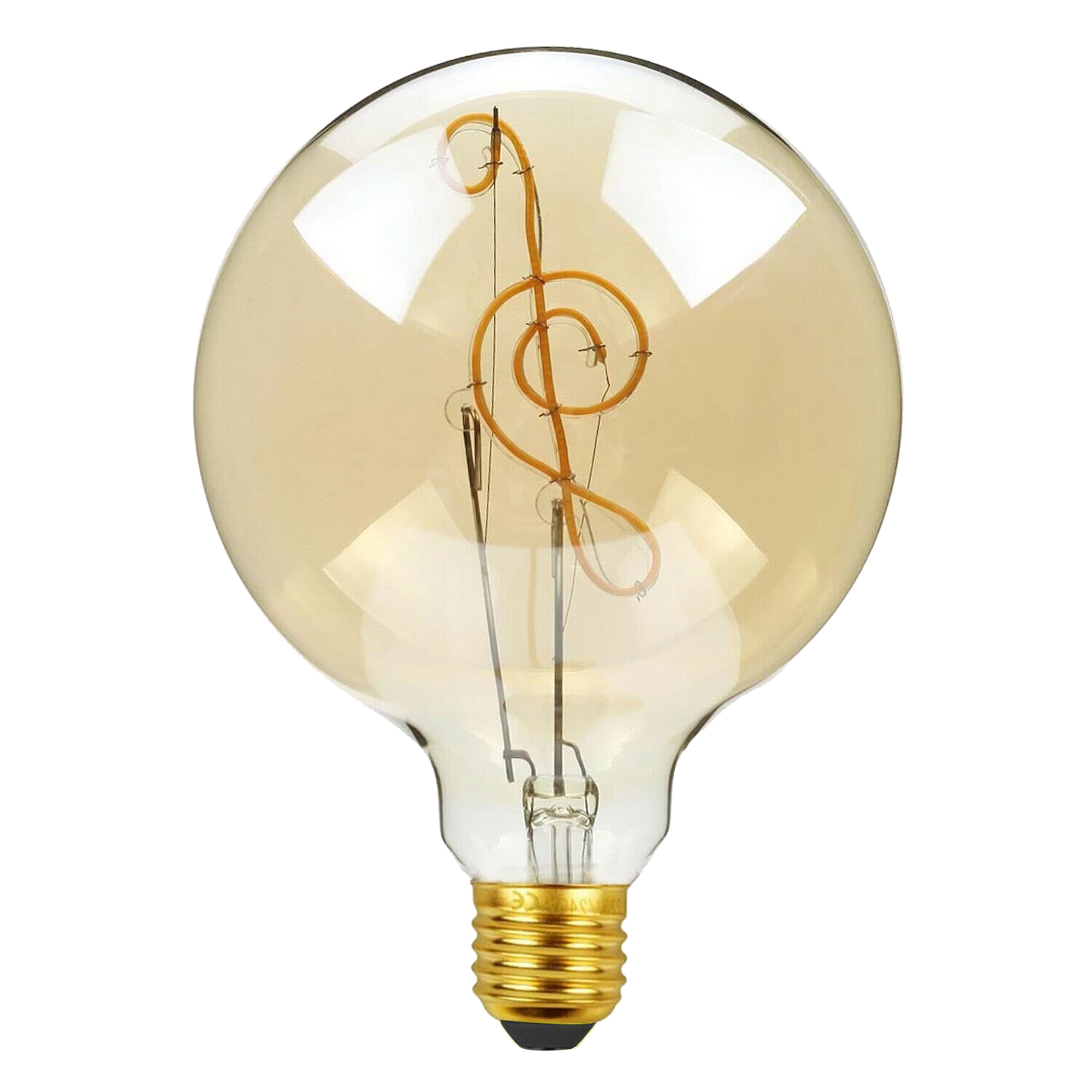 Edison LED Soft Light G125 E27 4W Music Filament Glass Retro Warm White~1041 - LEDSone UK Ltd