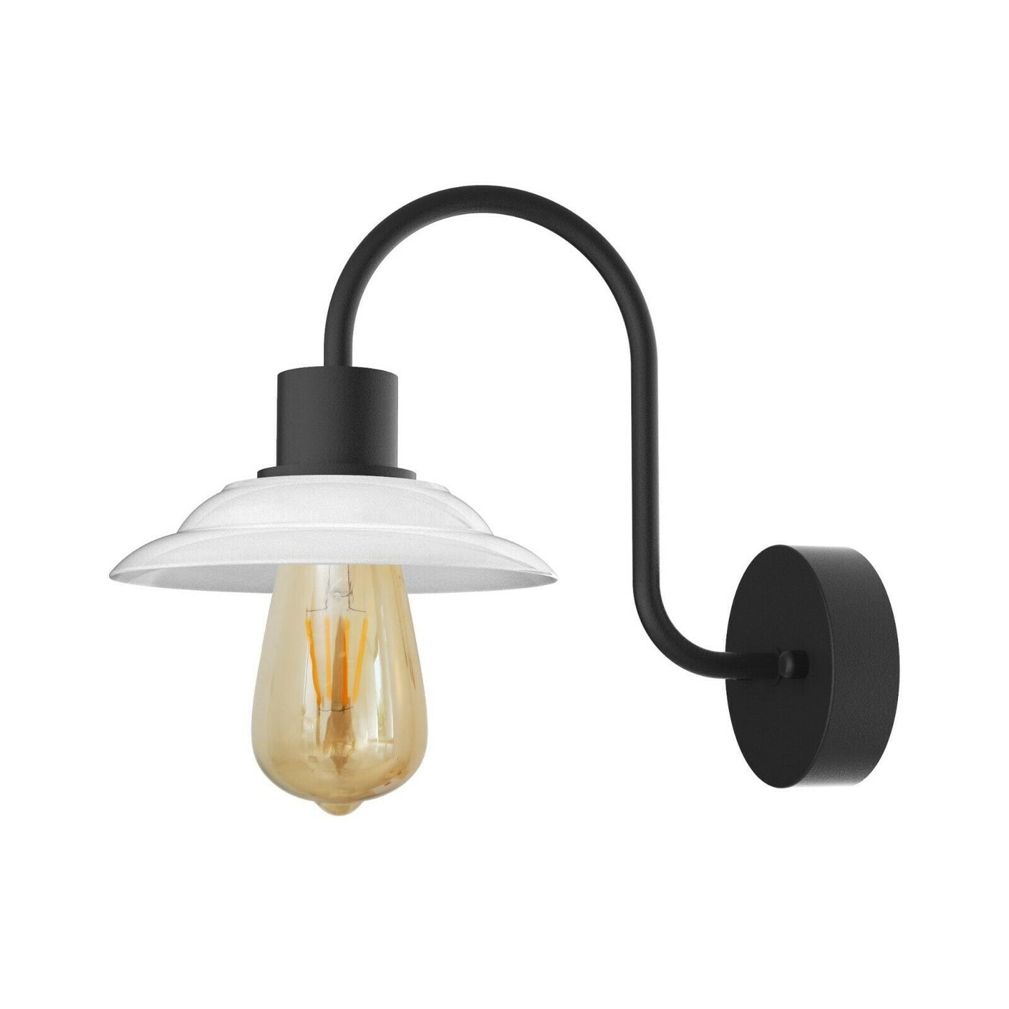 Industrial Wall Sconce with E27 Bulb Holder &Lamp Shades - Wall Light