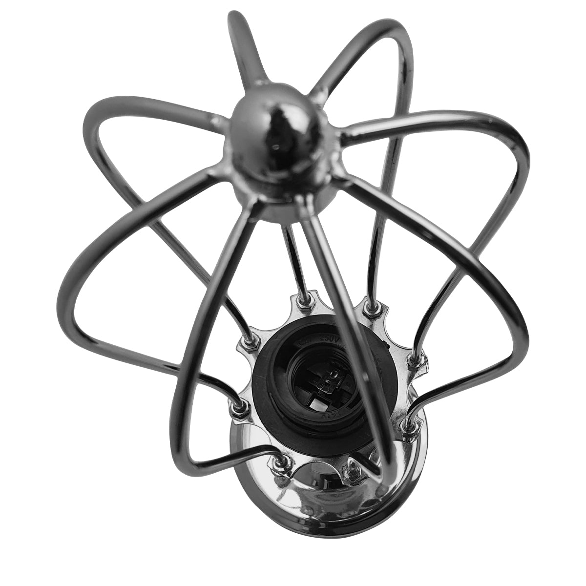 Chrome Flex Arm Retro Light Cage Ceiling Fixtures E27~2052 - Vintagelite