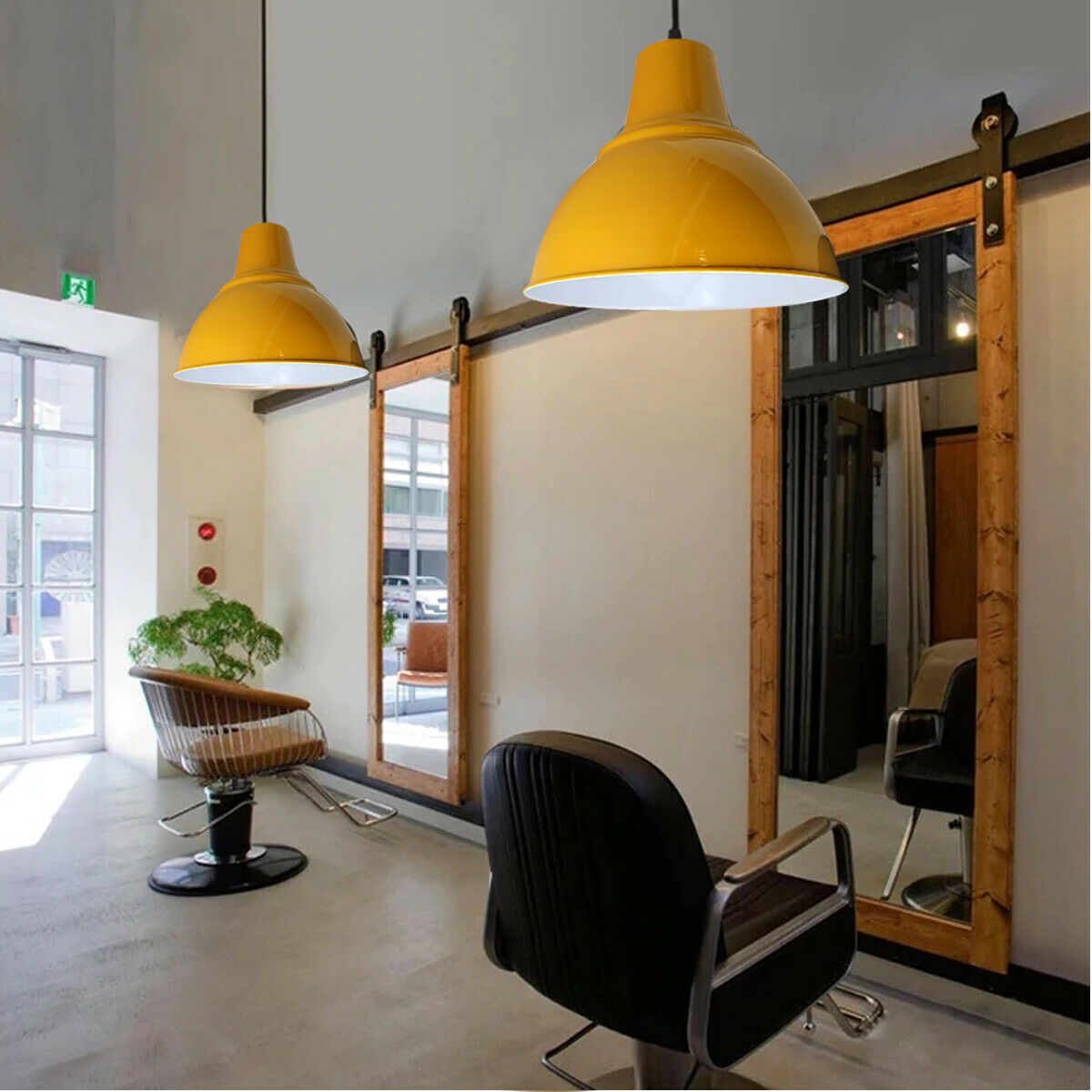 Yellow Metal Lampshade in Home and Furniture Lighting - Vintagelite