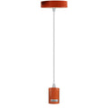 Orange Industrial Metal Ceiling Fitting E27 Pendant Lamp Holders