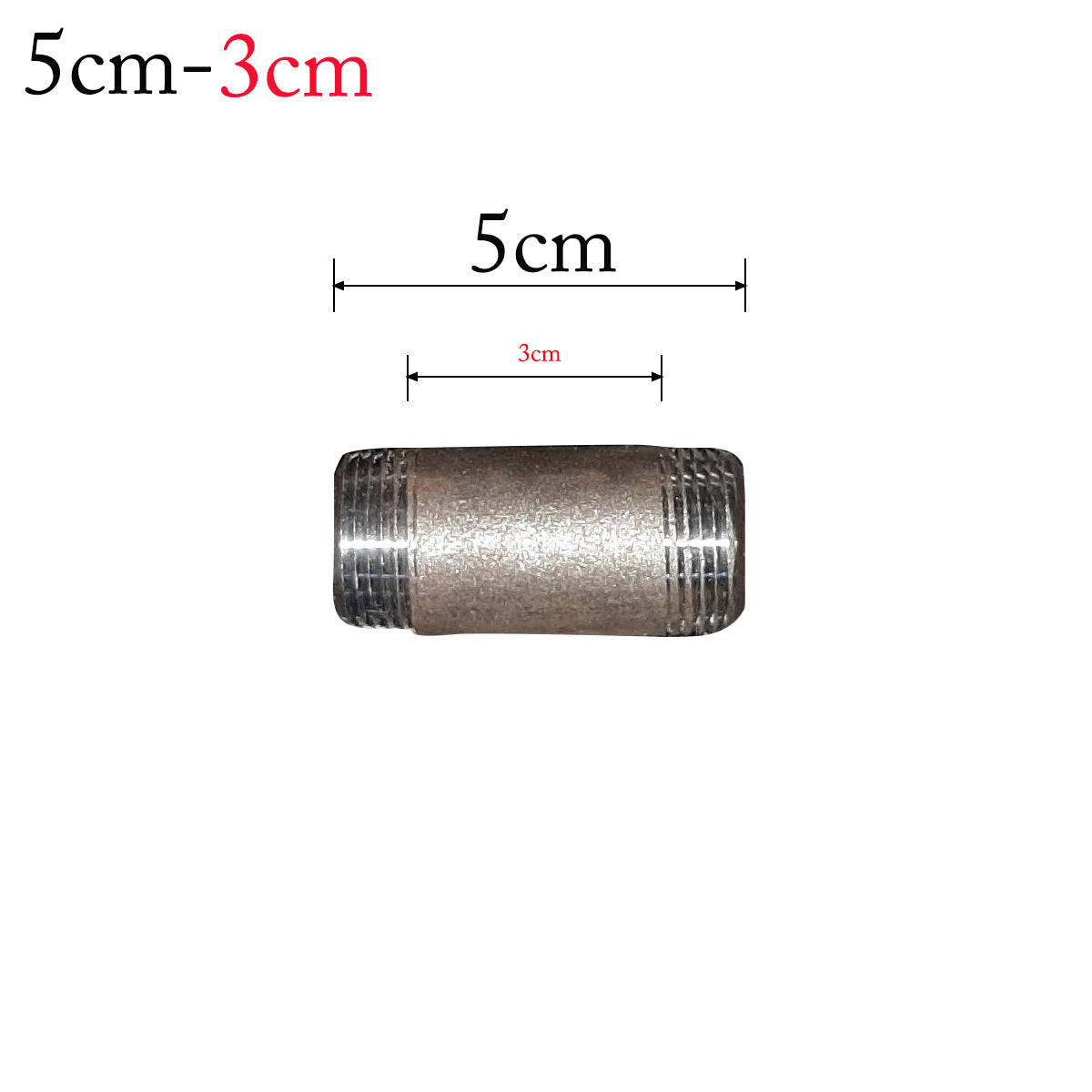 Iron threaded Pipe accessories of Pipe lighting~2389 - Vintagelite