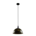 Brushed Brass Industrial Metal Dome Shade Ceiling Pendant Light