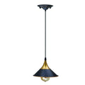 black and gold pendant light