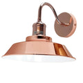 Vintage Rose Gold Swan Neck Wall Sconce E27 Lamp Holder